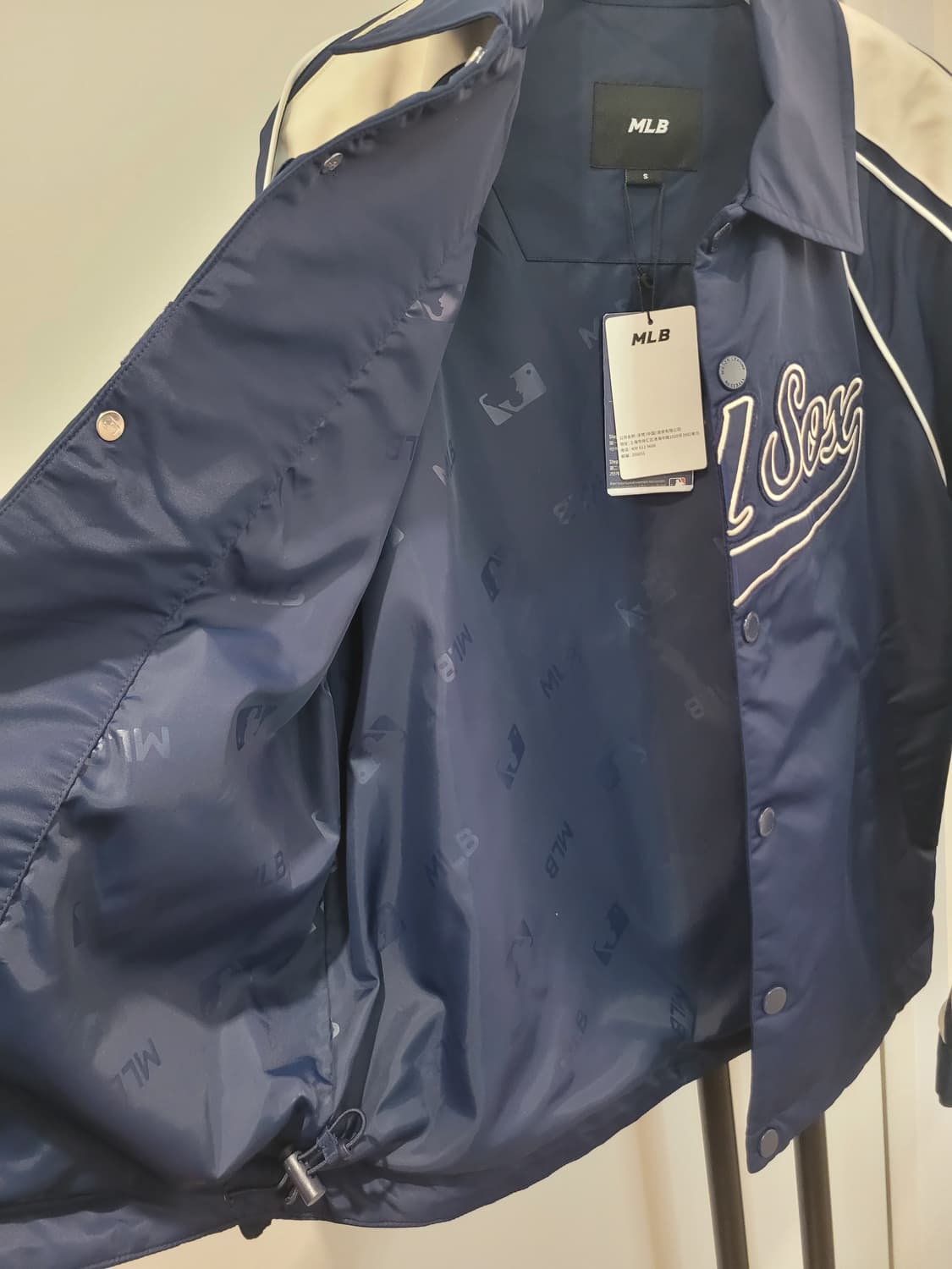 25SS MLB 보스턴 레드삭스 코치 자켓 남녀공용 S사이즈 택달린새제품 상품이미지7