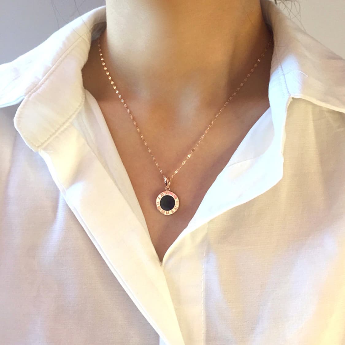 14k 오닉스 목걸이 상품이미지1