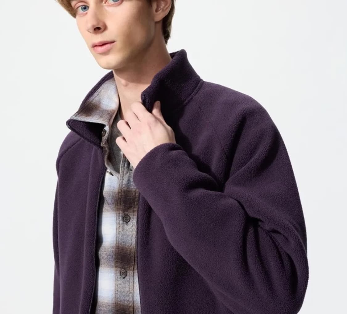 유니클로 후리스풀집재킷 XL (79 다크퍼플) 상품이미지1