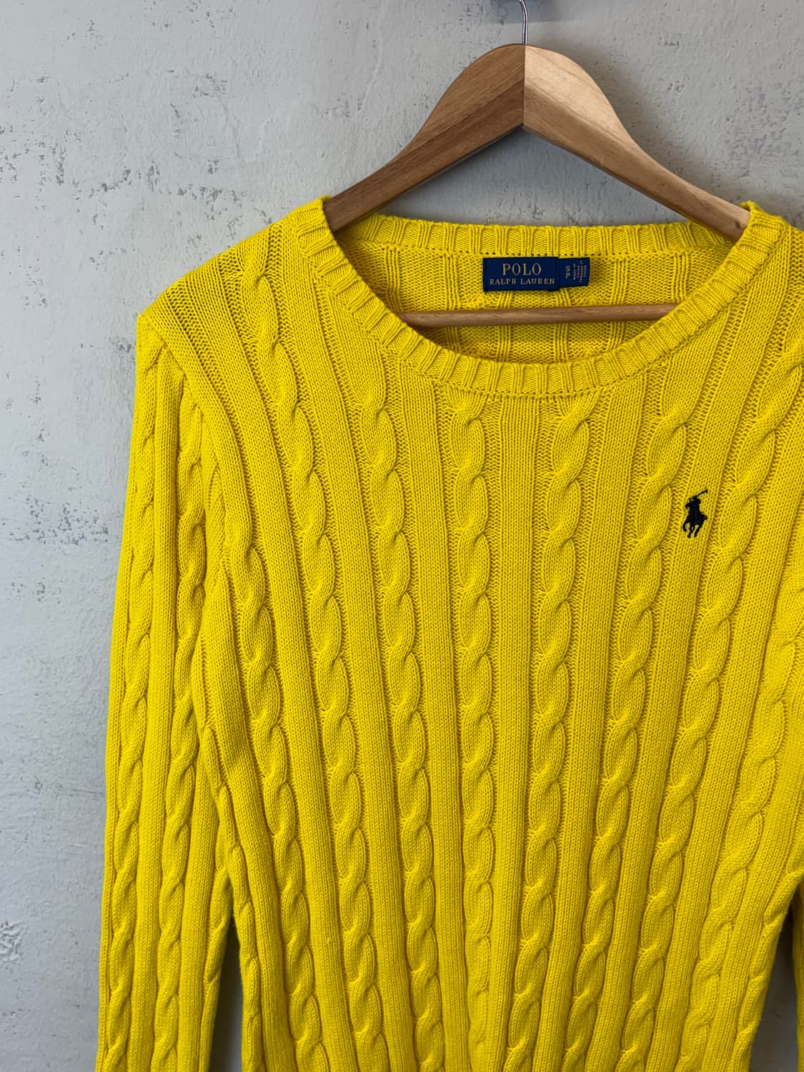 폴로랄프로렌 옐로우 케이블 니트 상품이미지5