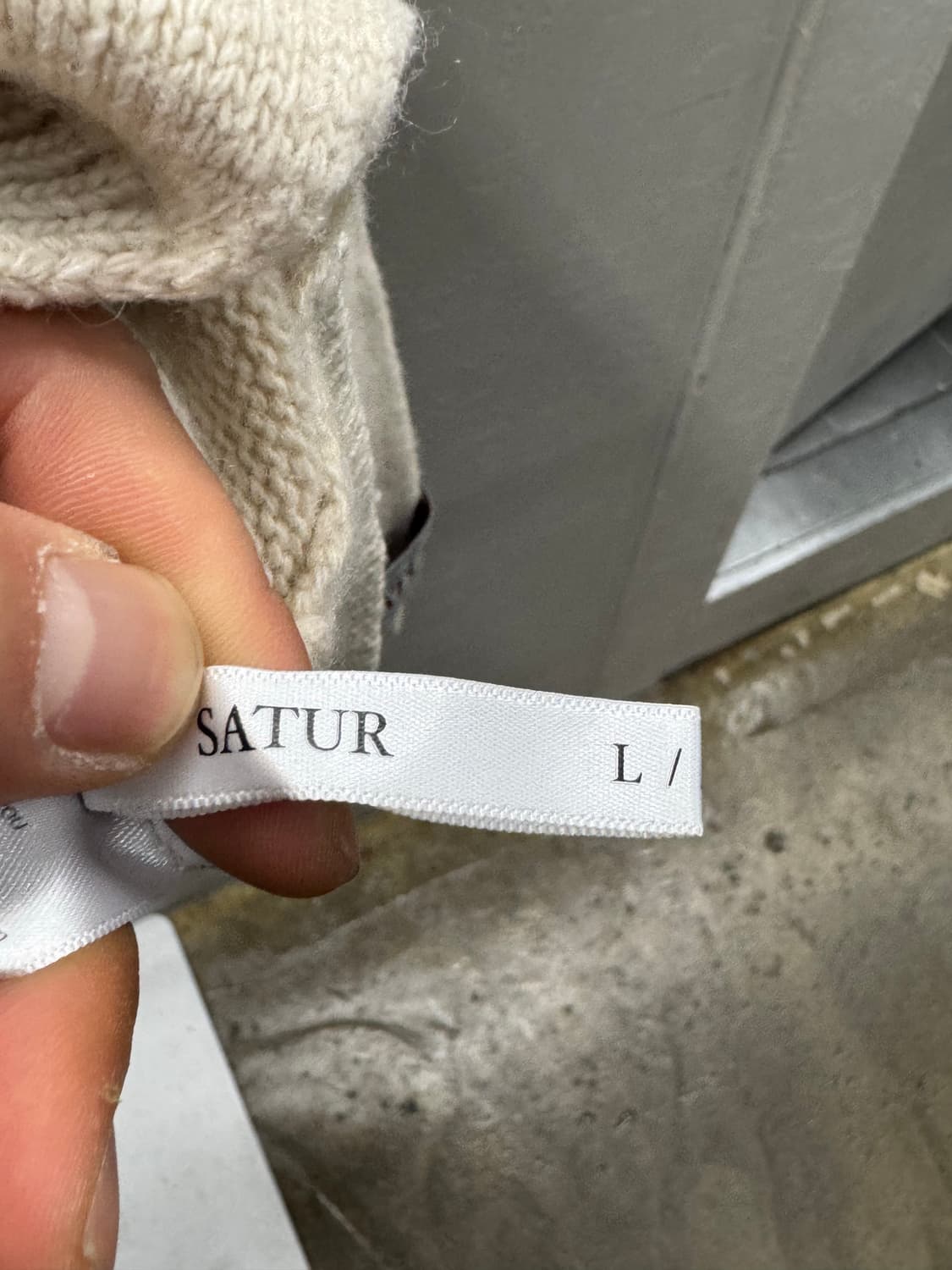 SATUR 니트 아이보리 L 상품이미지7