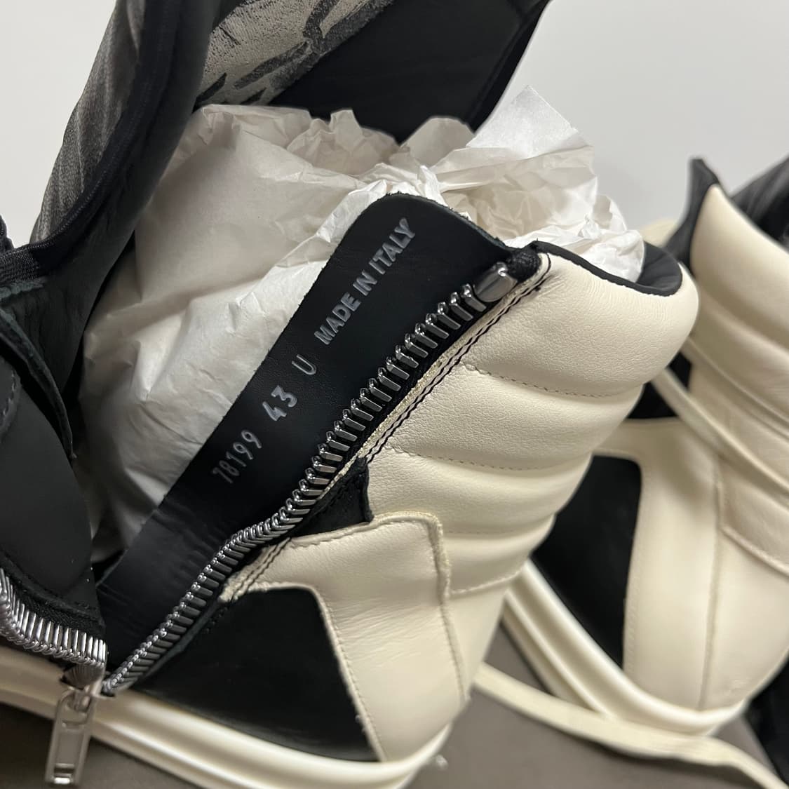 [43]릭오웬스 26ss 지오바스켓 블랙 밀크 상품이미지6