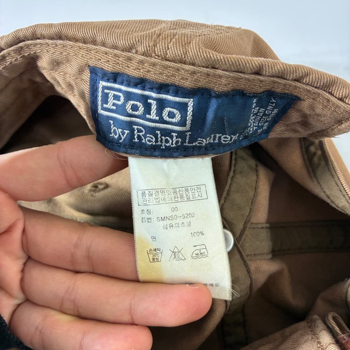 Polo 폴로 랄프로렌 베이지 브라운 볼캡 상품이미지4