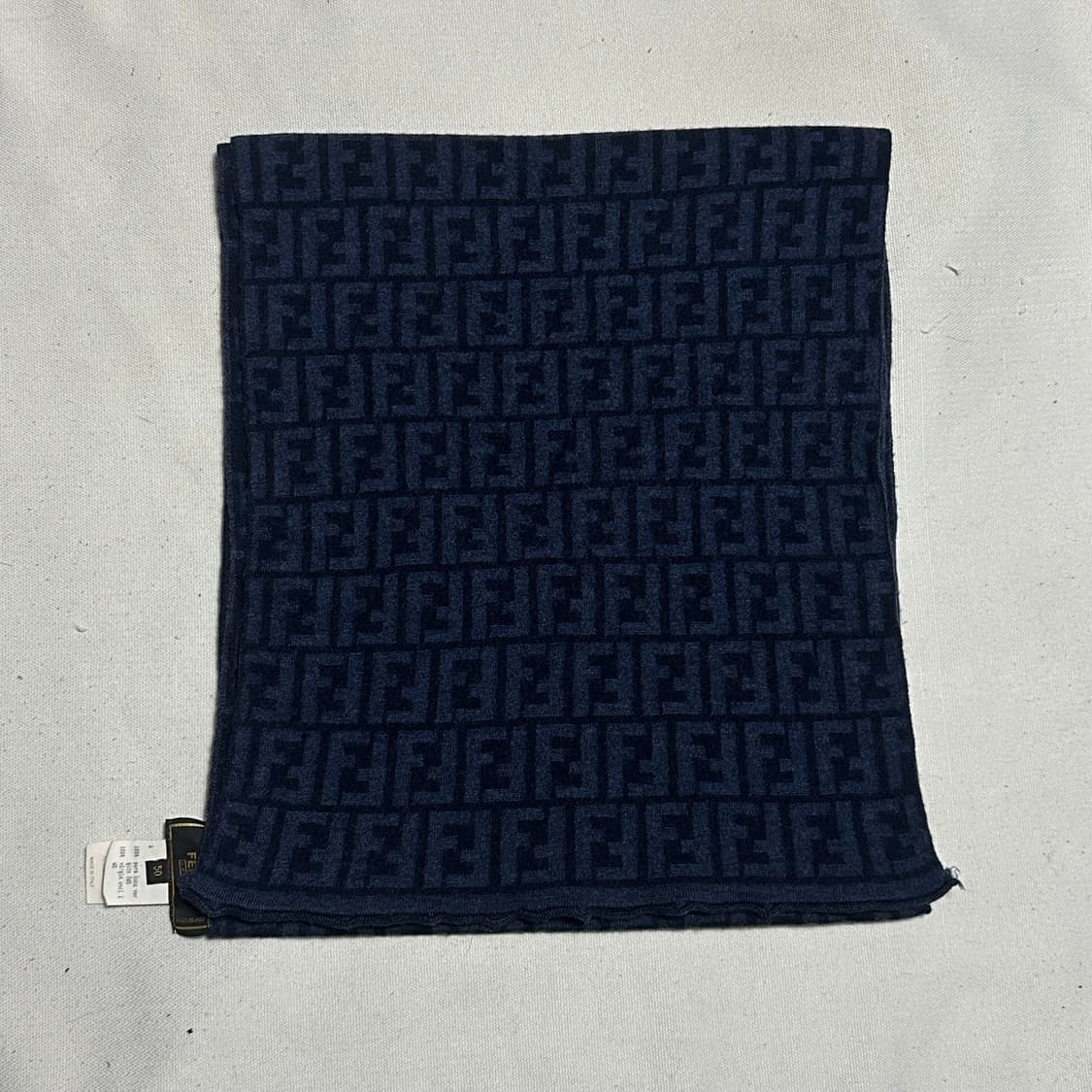 OS 펜디 FF 캐시미어 블랭킷 다크블루 머플러 상품이미지2