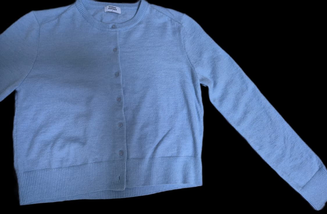 무신사스탠다드 우먼 라운드넥 가디건 파스텔블루 상품이미지5