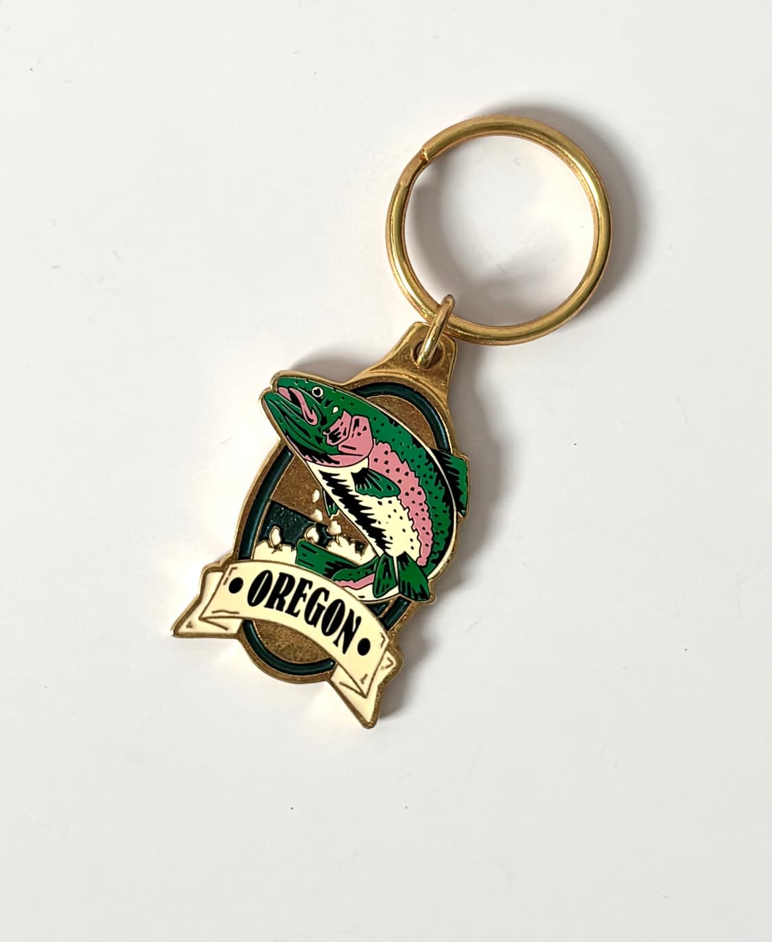 오레곤 연어 메탈키링 상품이미지1