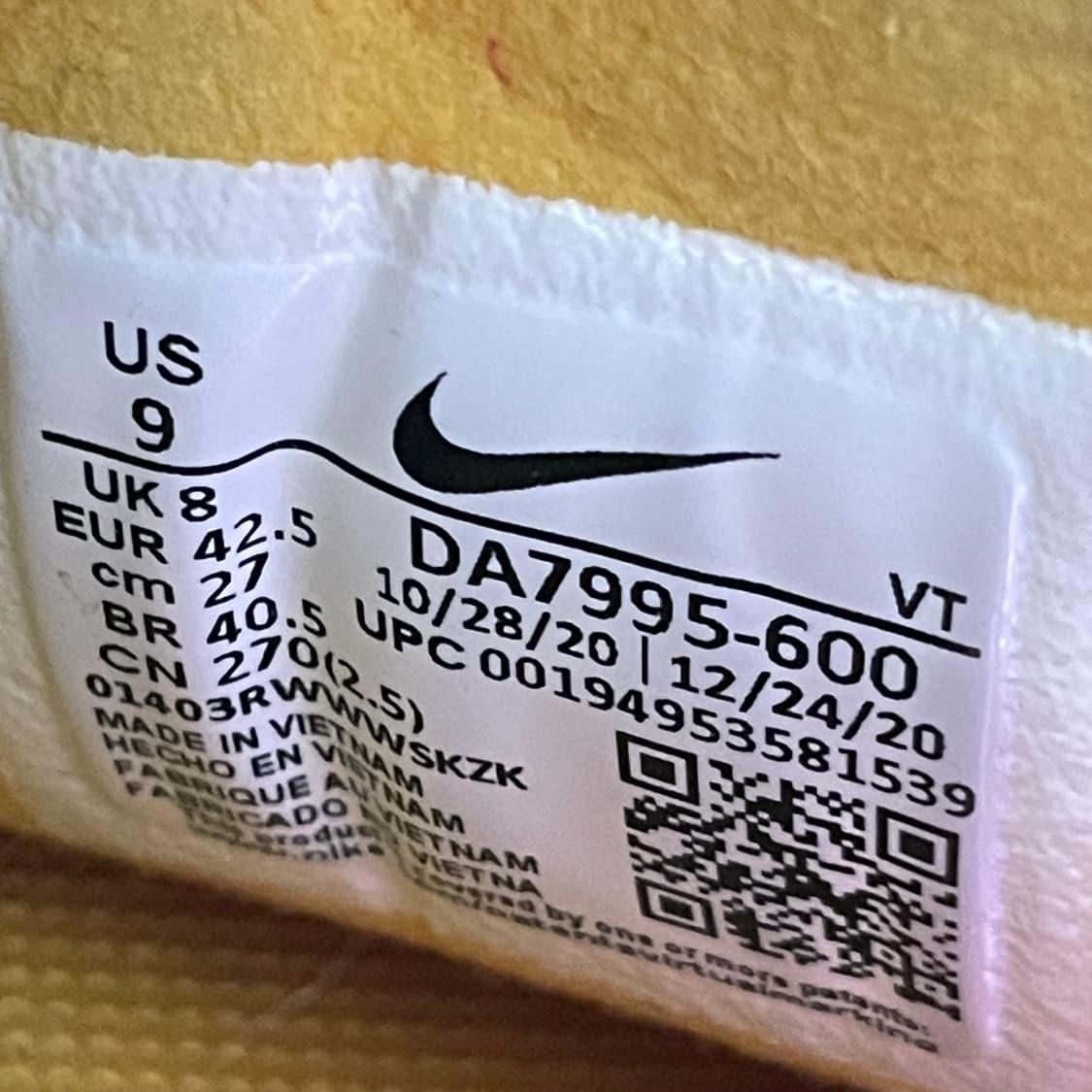 825) 나이키 와플 원 액티브 푸시아 270mm 상품이미지8