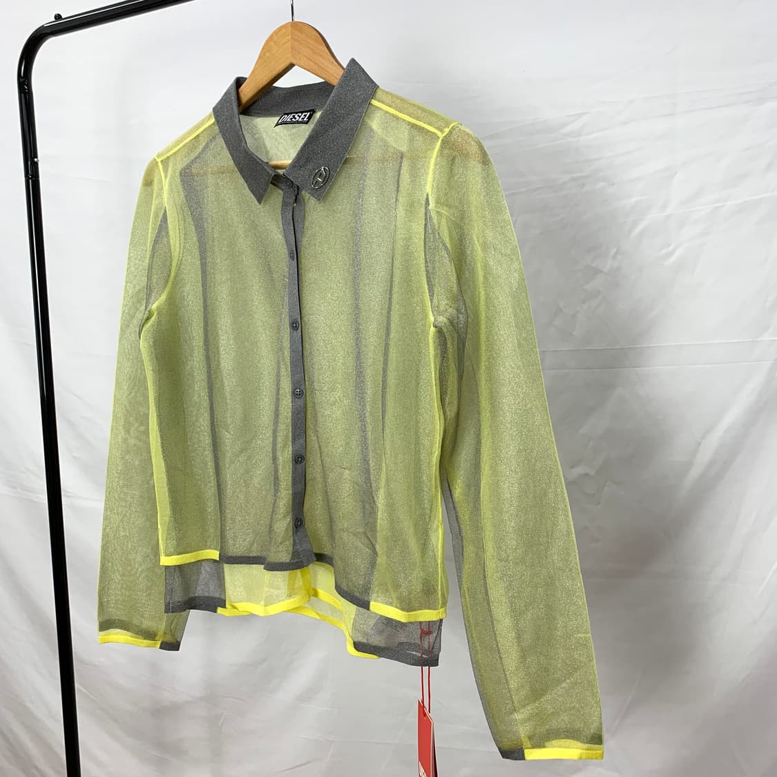 디젤 D링 시스루 레이어드 셔츠 상품이미지5