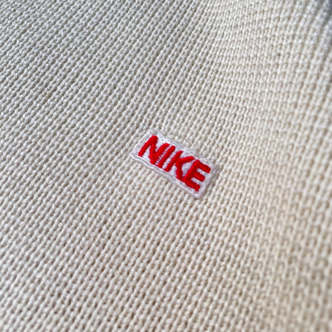 80s Nike 한국나이키 아카이브 와플 배색 올드스쿨 니트 스웨터 L 상품이미지5