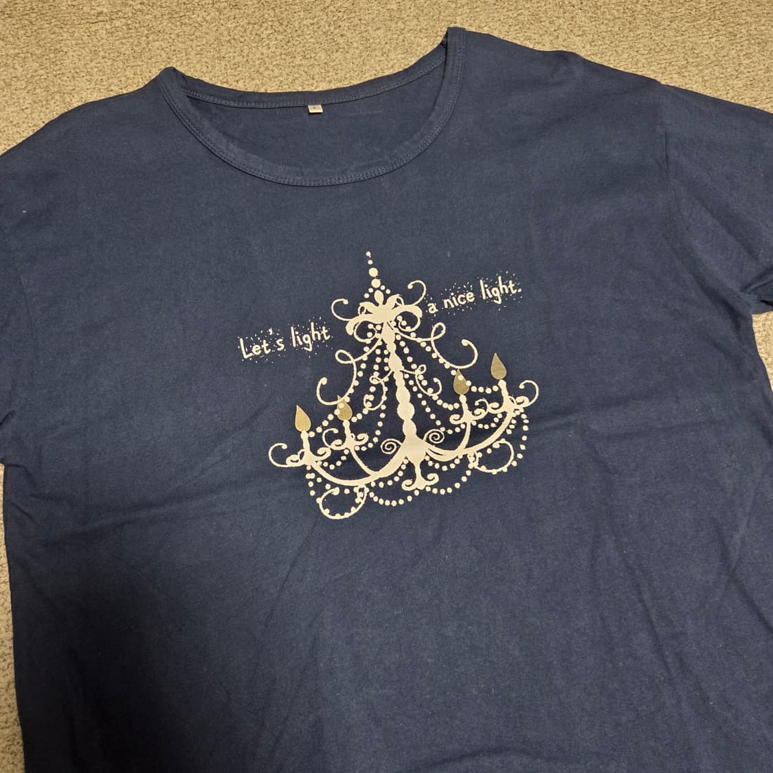 Japanese vintage 샹들리제 반팔 티셔츠 L(100) 상품이미지2