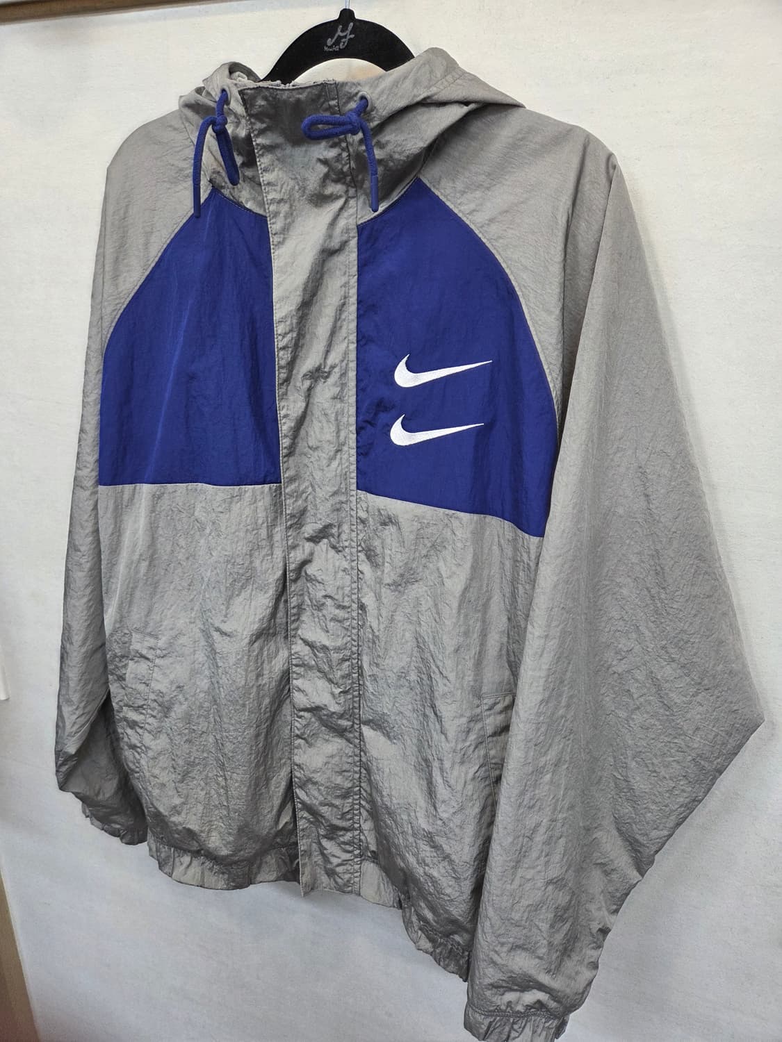 나이키 더블스우시 메탈그레이 바람막이 자켓 xl 상품이미지5