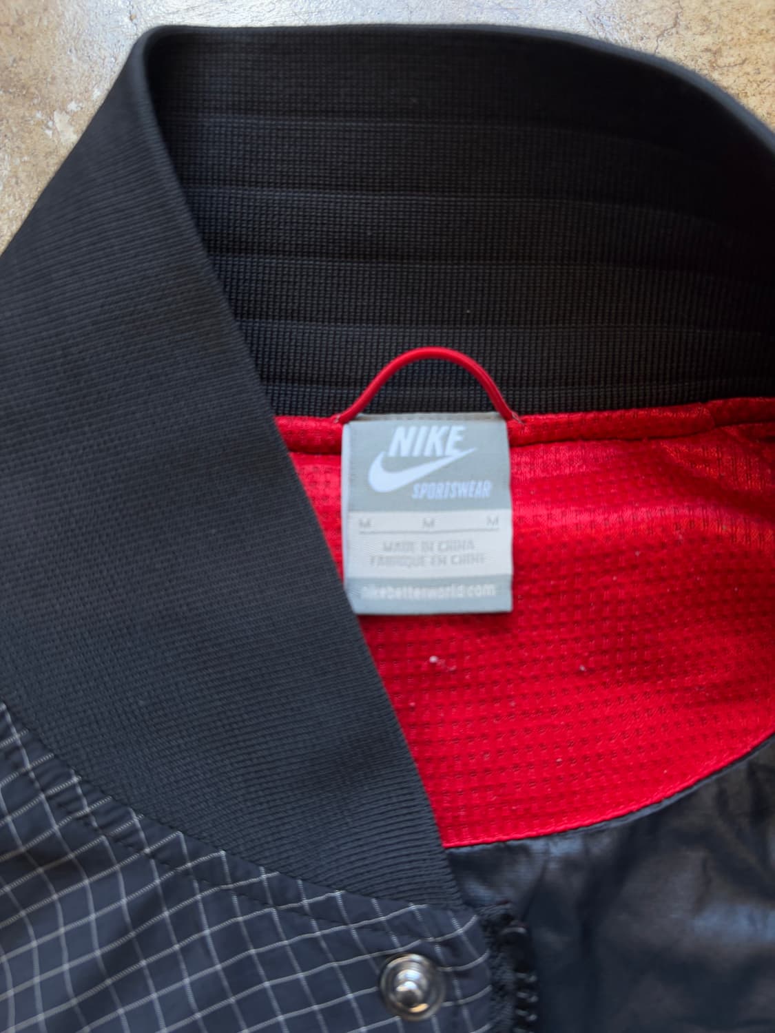 나이키 테크 우븐 체크 블루종 재킷 상품이미지4