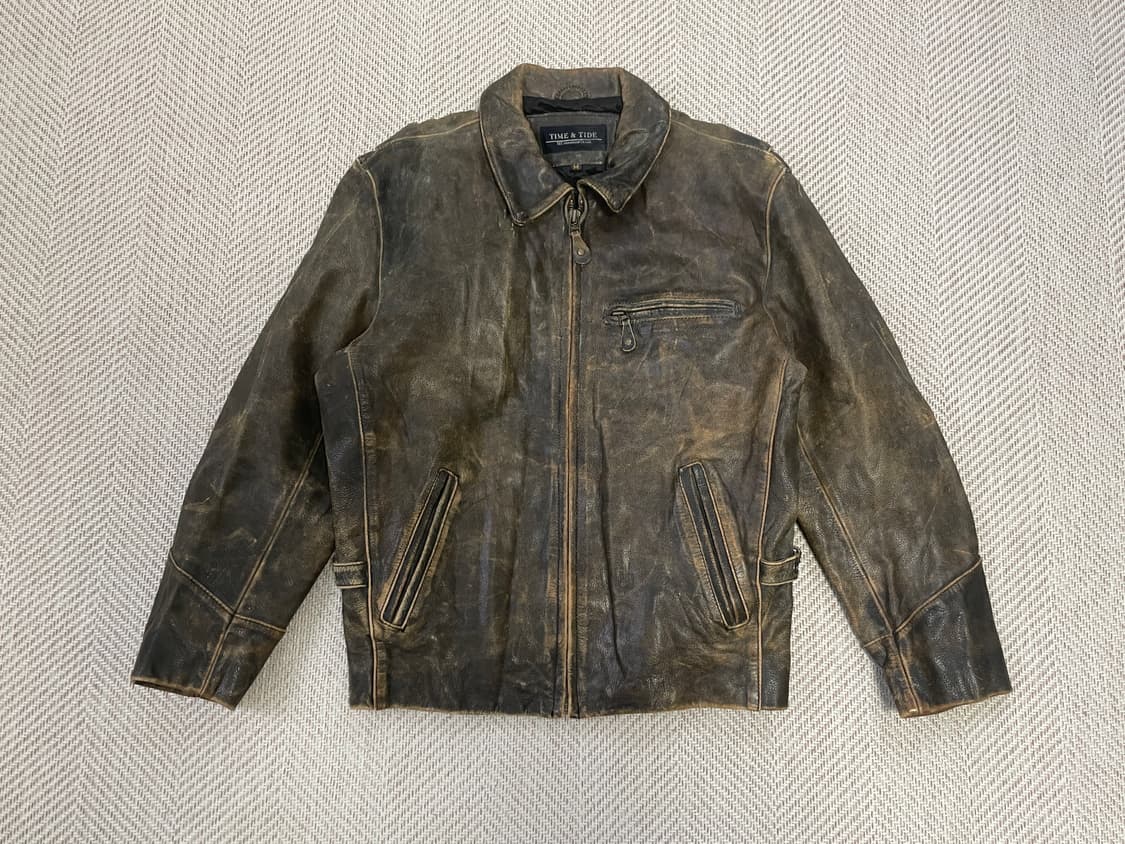 타임 앤 타이드 카우하이드 레더 자켓 J03586 상품이미지1