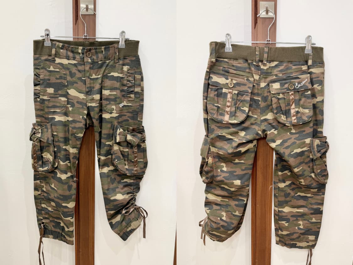 Military shirring capri pants 상품이미지9