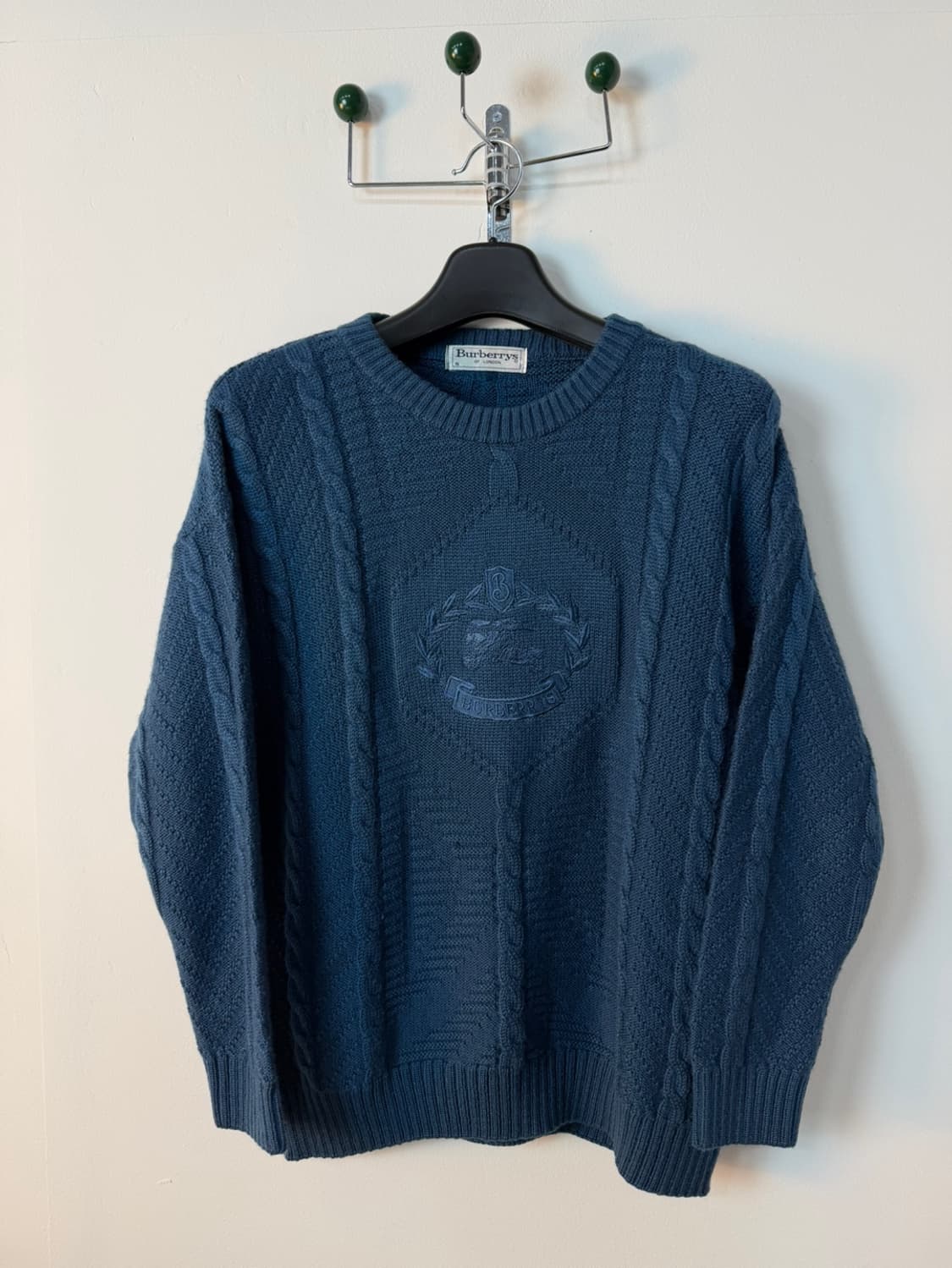 버버리 크레스트 로고 아란 니트  상품이미지2
