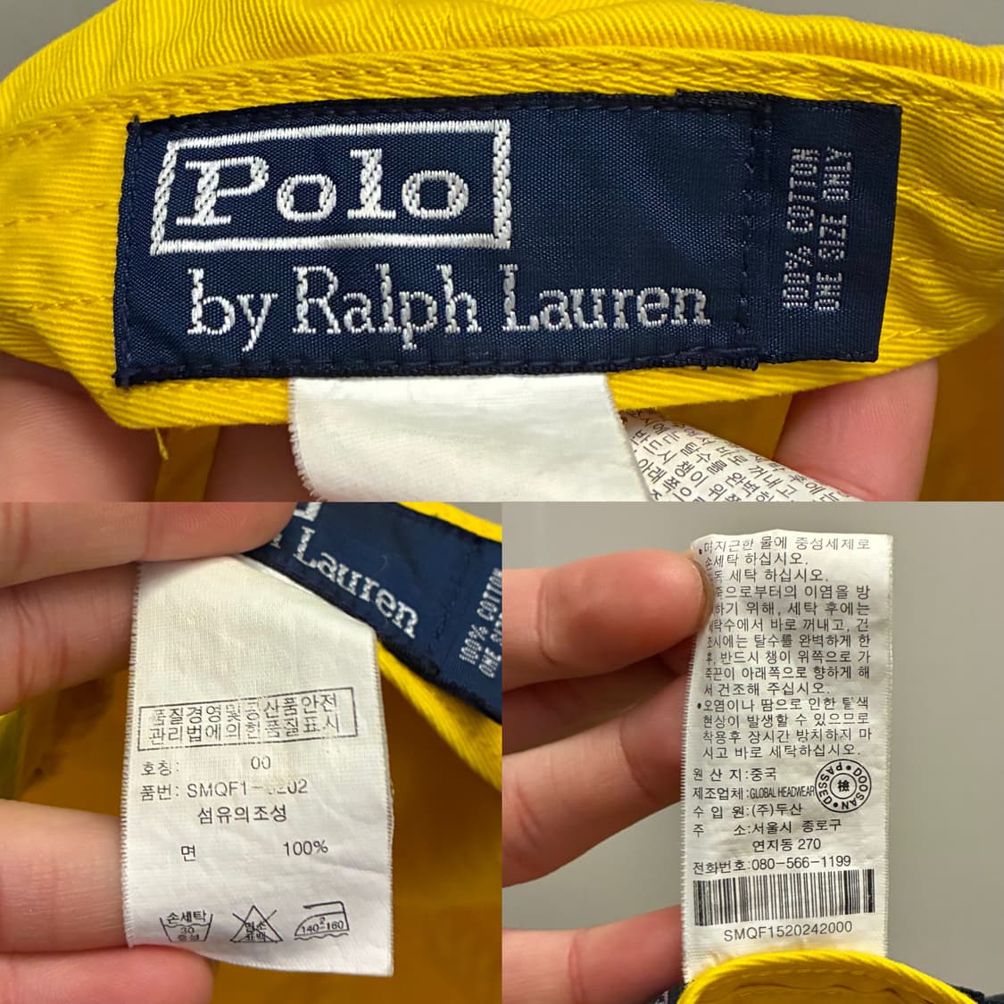 (F)폴로랄프로렌 베이스볼 모자 볼캡 옐로우 블루 상품이미지10