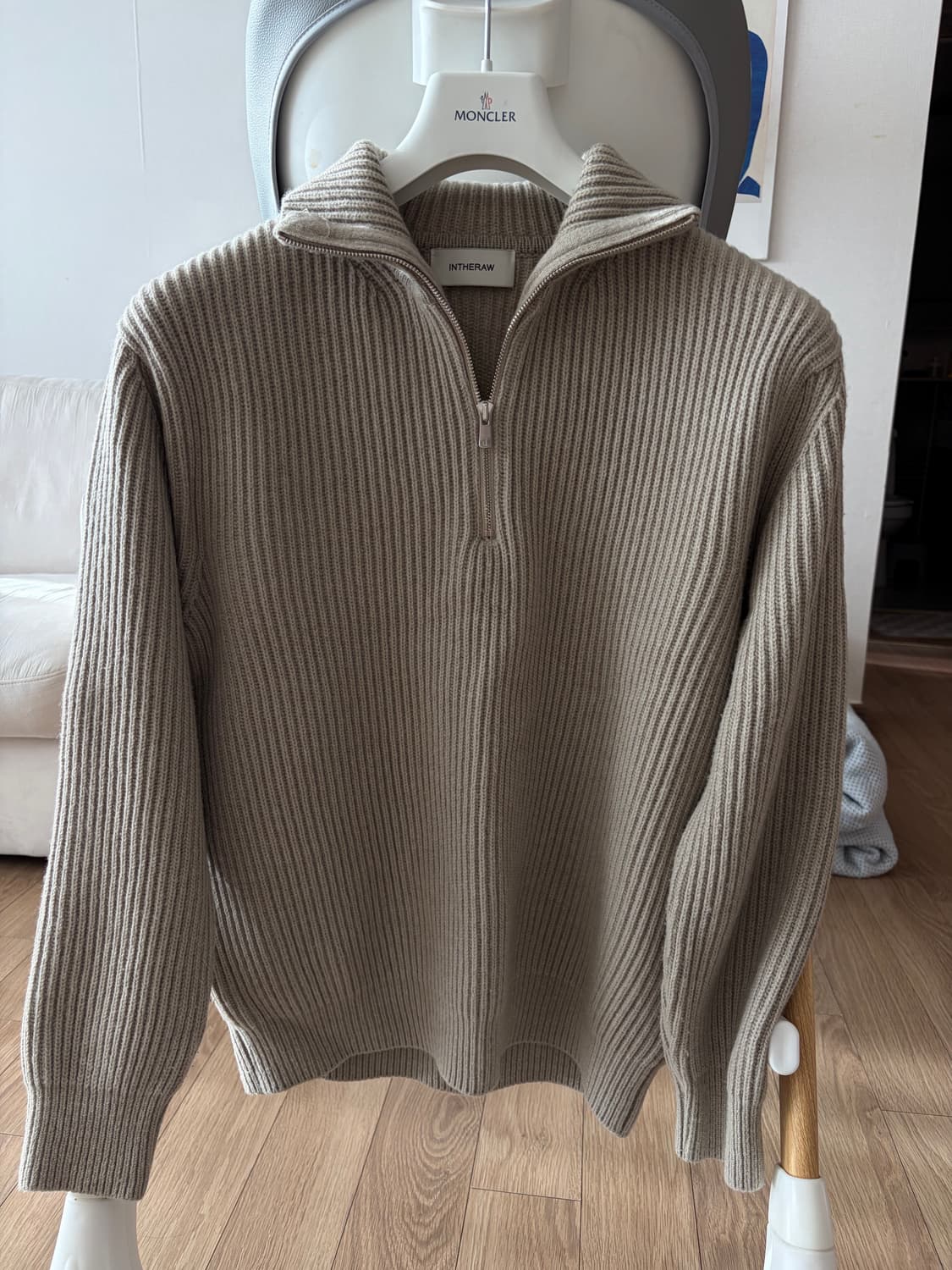 [M] 인더로우 하프집업 니트 상품이미지1