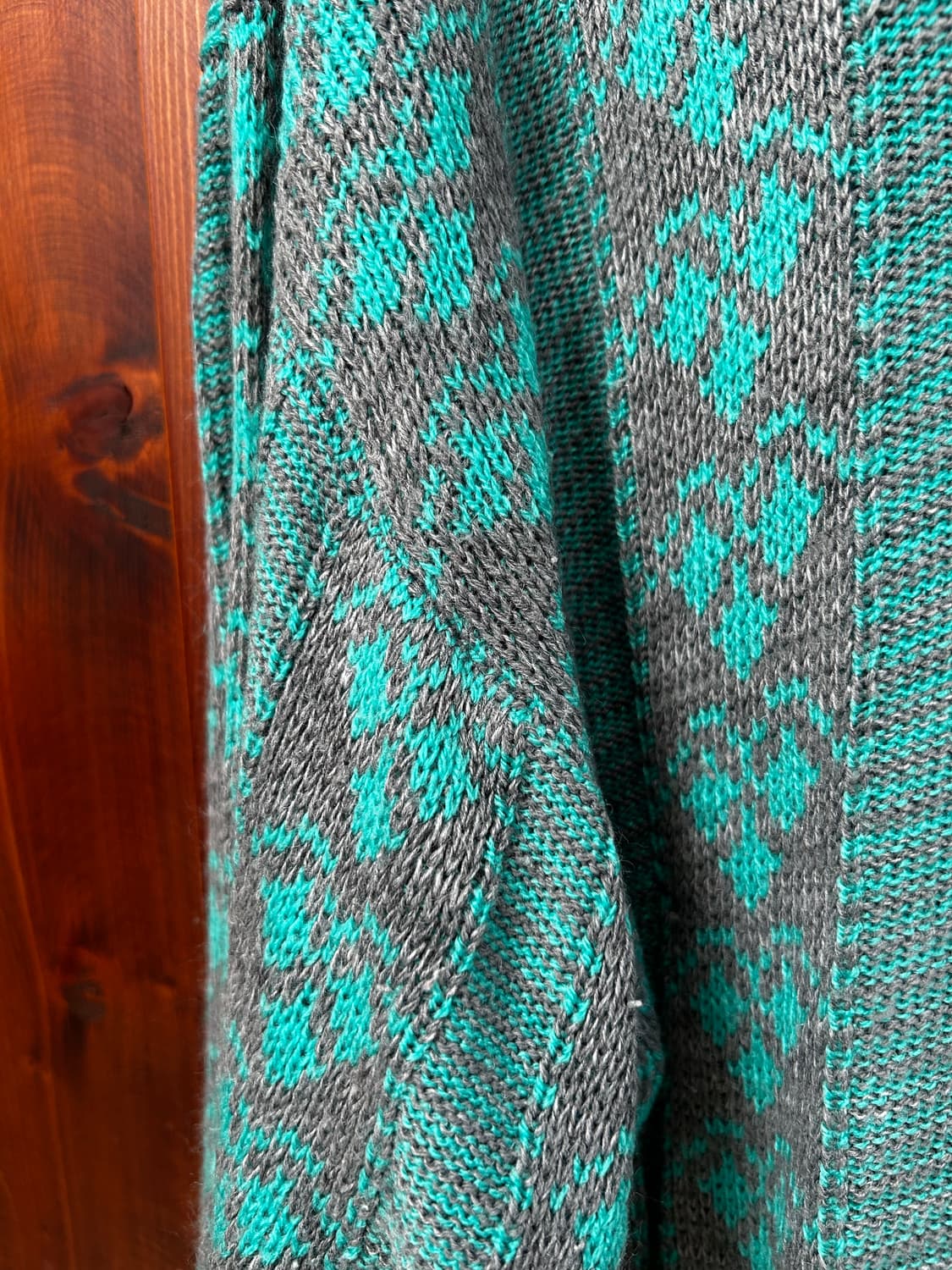 그레이 민트 오버핏 니트  상품이미지2