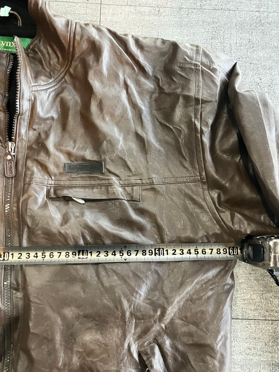 일본빈티지 Lyun 올드스쿨스트릿 보헤미안펑크 원포켓 가죽자켓 상품이미지2