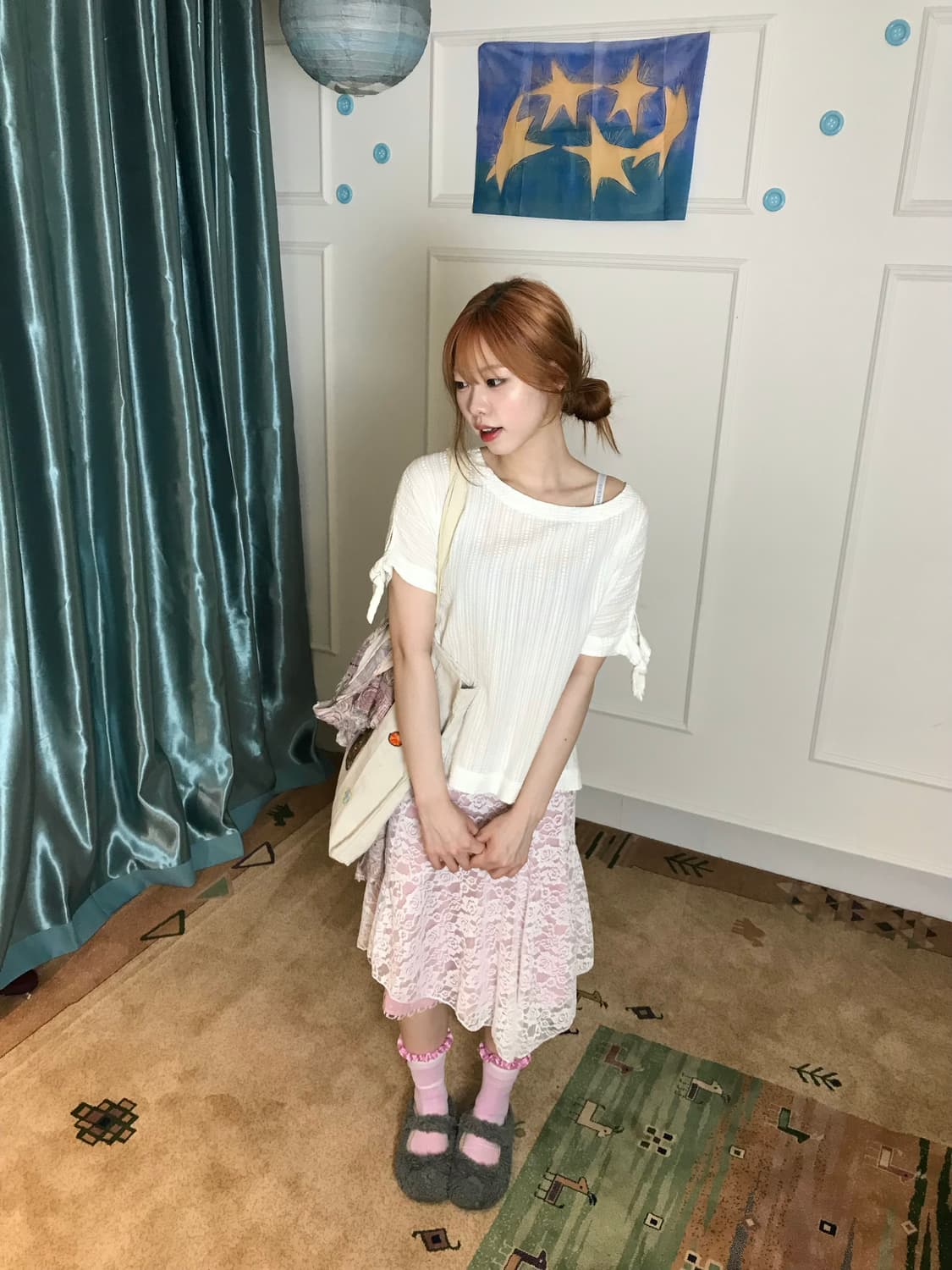 러블리한 솜사탕같고𓂃˖₊ 달달한 컵케크🧁 같기두한 코디셋𖧧 상품이미지5