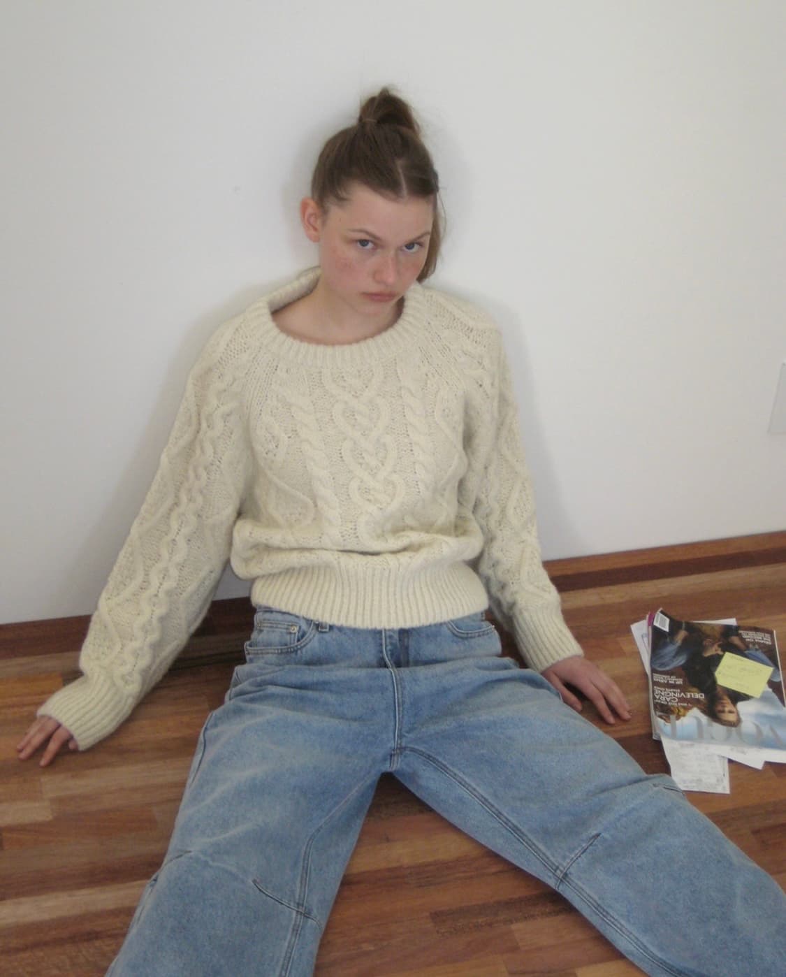 Analog Alpaca Blend Cable Knit  상품이미지2