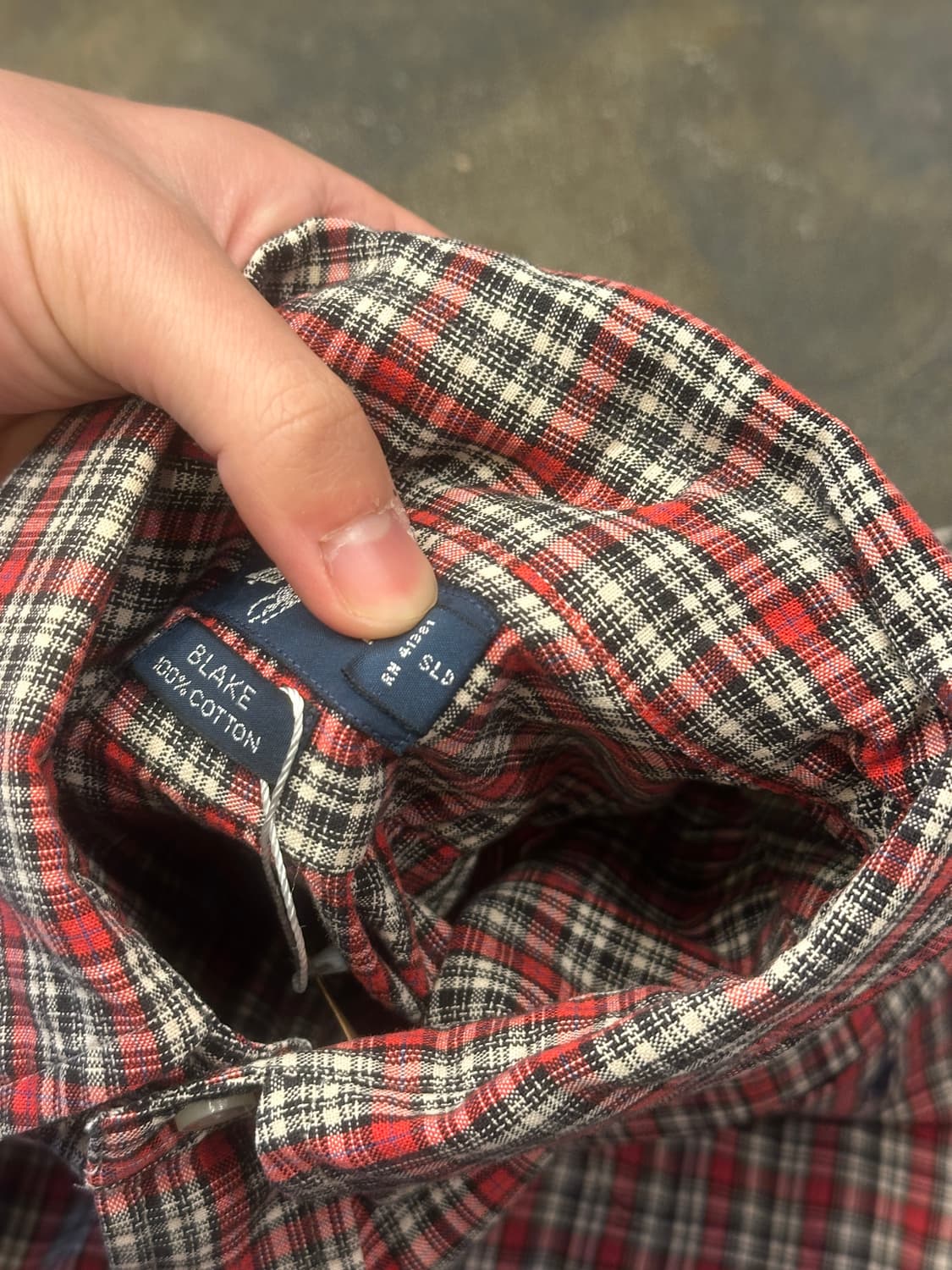 POLO 폴로 랄프로렌 체크 반팔 셔츠 M 상품이미지5