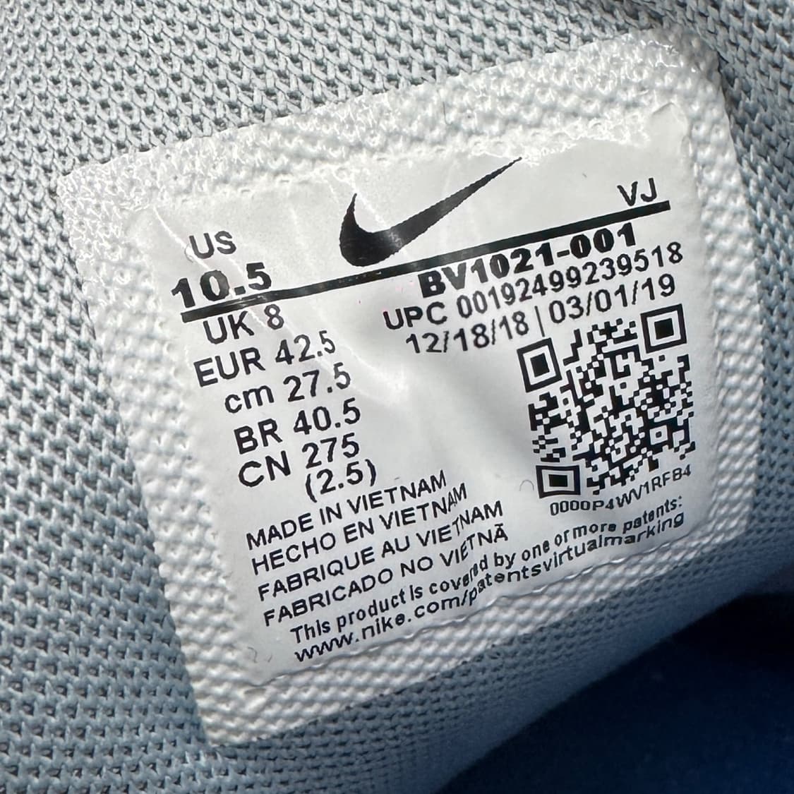 나이키 p-6000 메탈릭 실버 블루 슈즈 275 상품이미지7