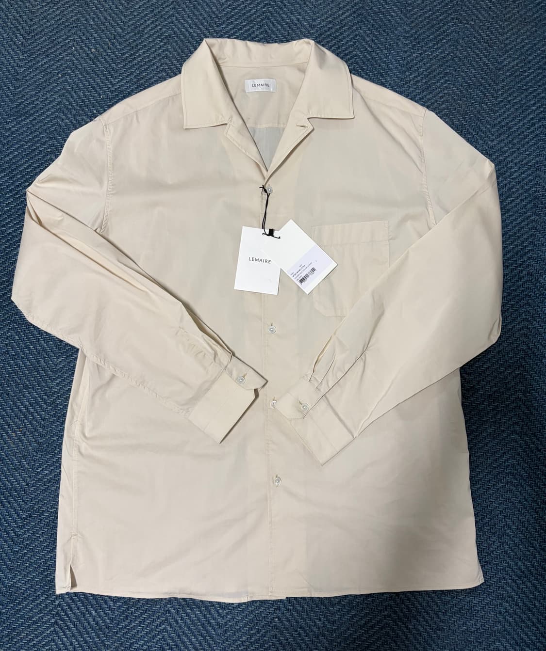 르메르 컨버터블 칼라 셔츠 아이보리 L 상품이미지1