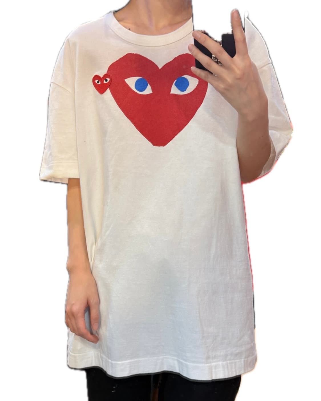 꼼데가르송 플레이 하트 티셔츠 상품이미지3