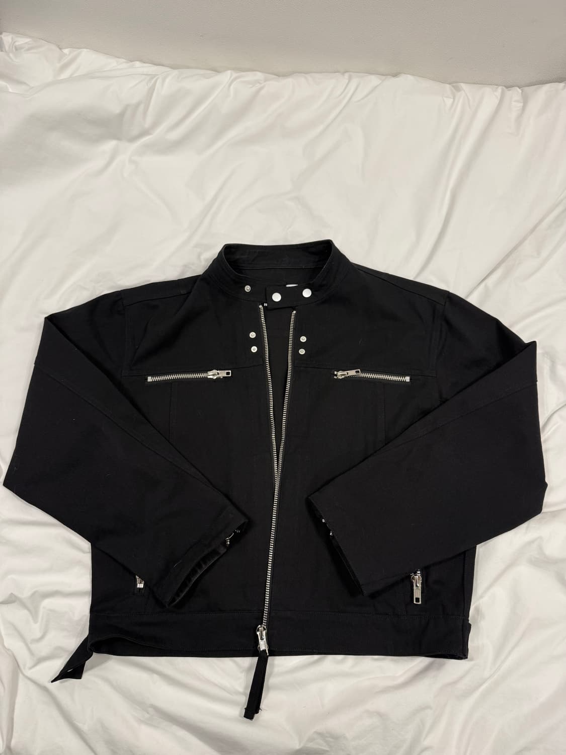 척도 크롭 바이커 자켓 상품이미지2