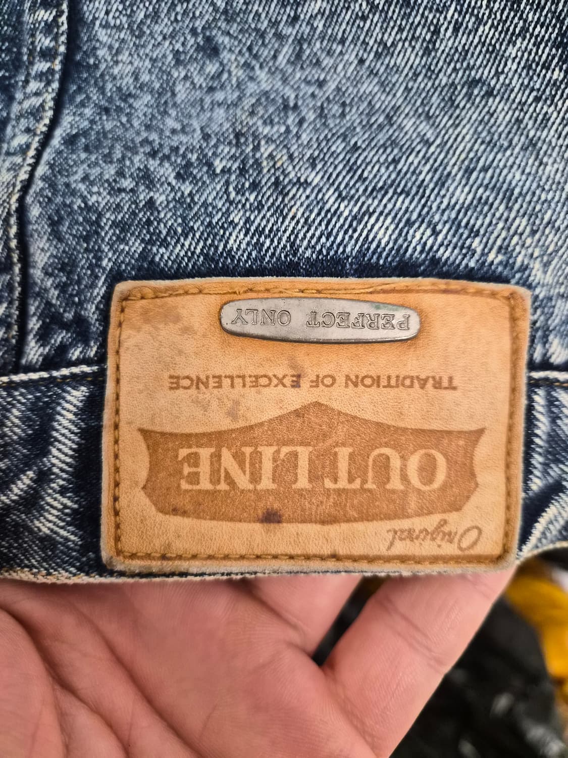 L/105) OUT LINE 빈티지 데님 조끼 팝니다 상품이미지4