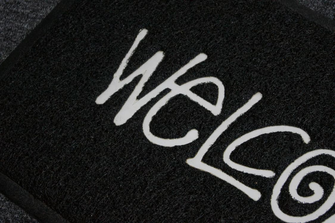 (중고) 스투시 웰컴 매트 블랙 상품이미지2