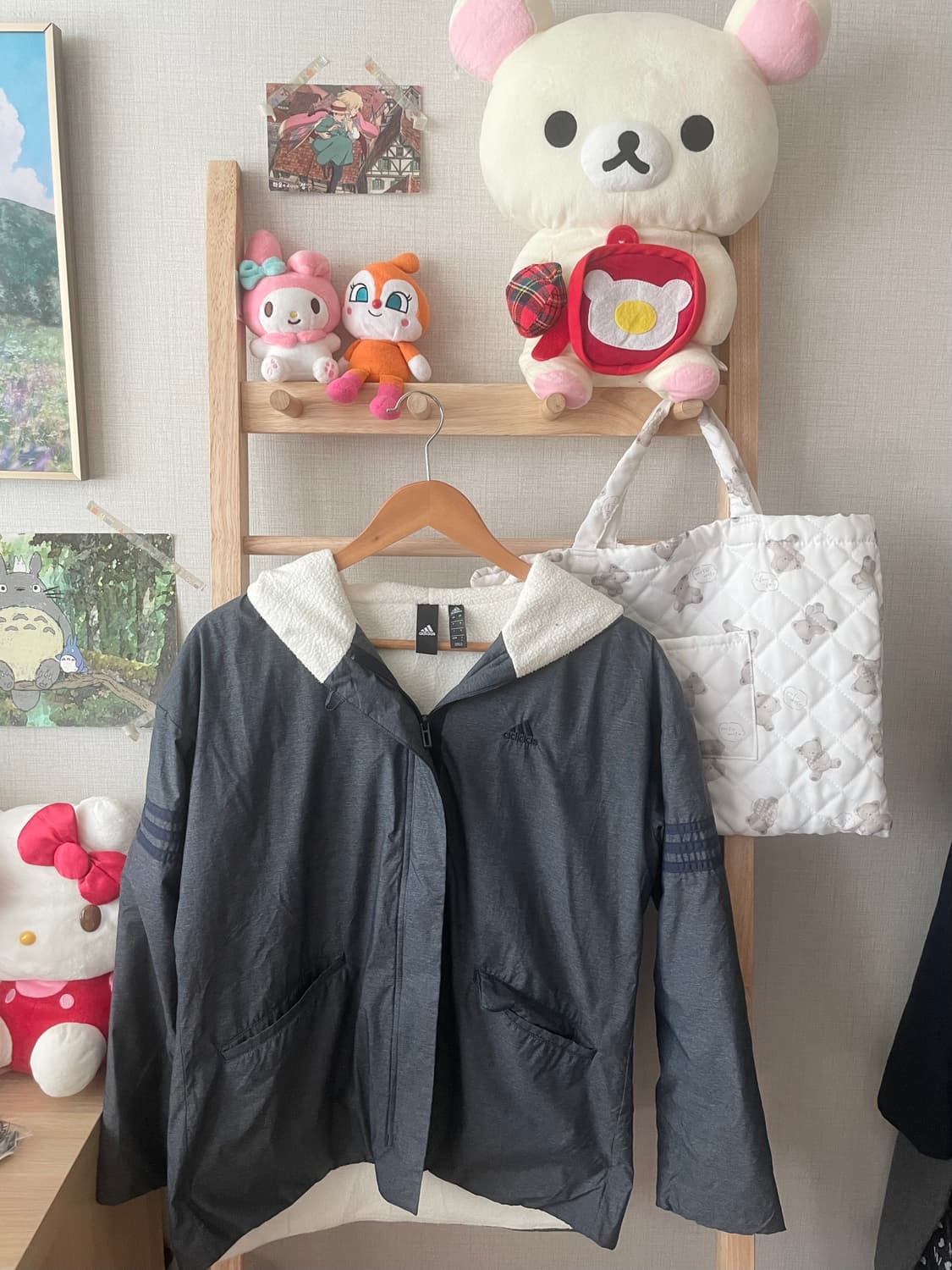 빈티지 아디다스 adidas 기모 후드 집업 오버핏 점퍼 상품이미지1