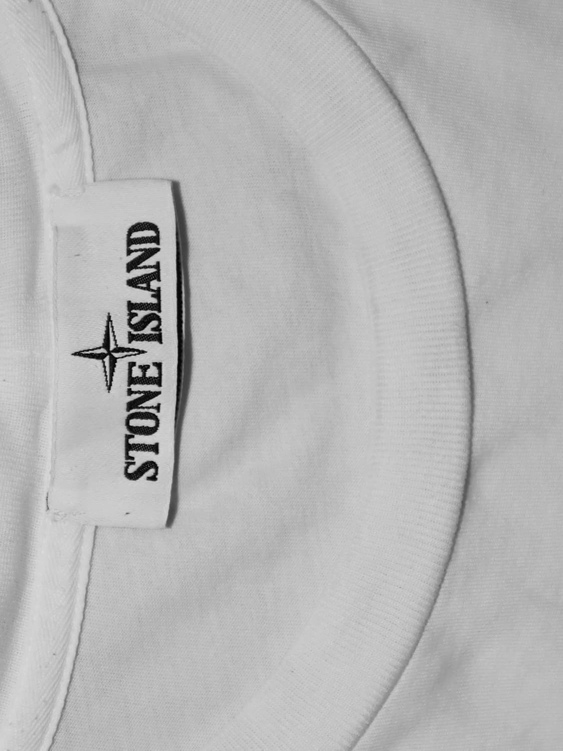 정품 스톤아일랜드 화이트 반팔 티셔츠 XL 상품이미지3