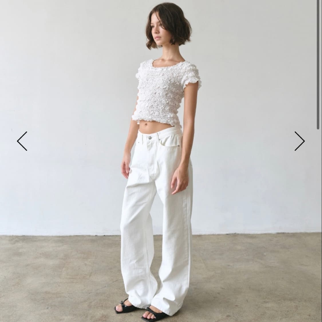 릴리코츠 Ritz White Jeans S 새상품 상품이미지3