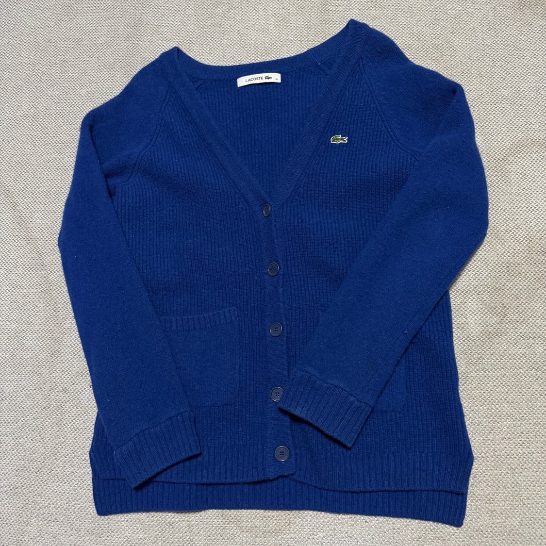 라코스테 브이넥 우먼스 가디건 상품이미지1