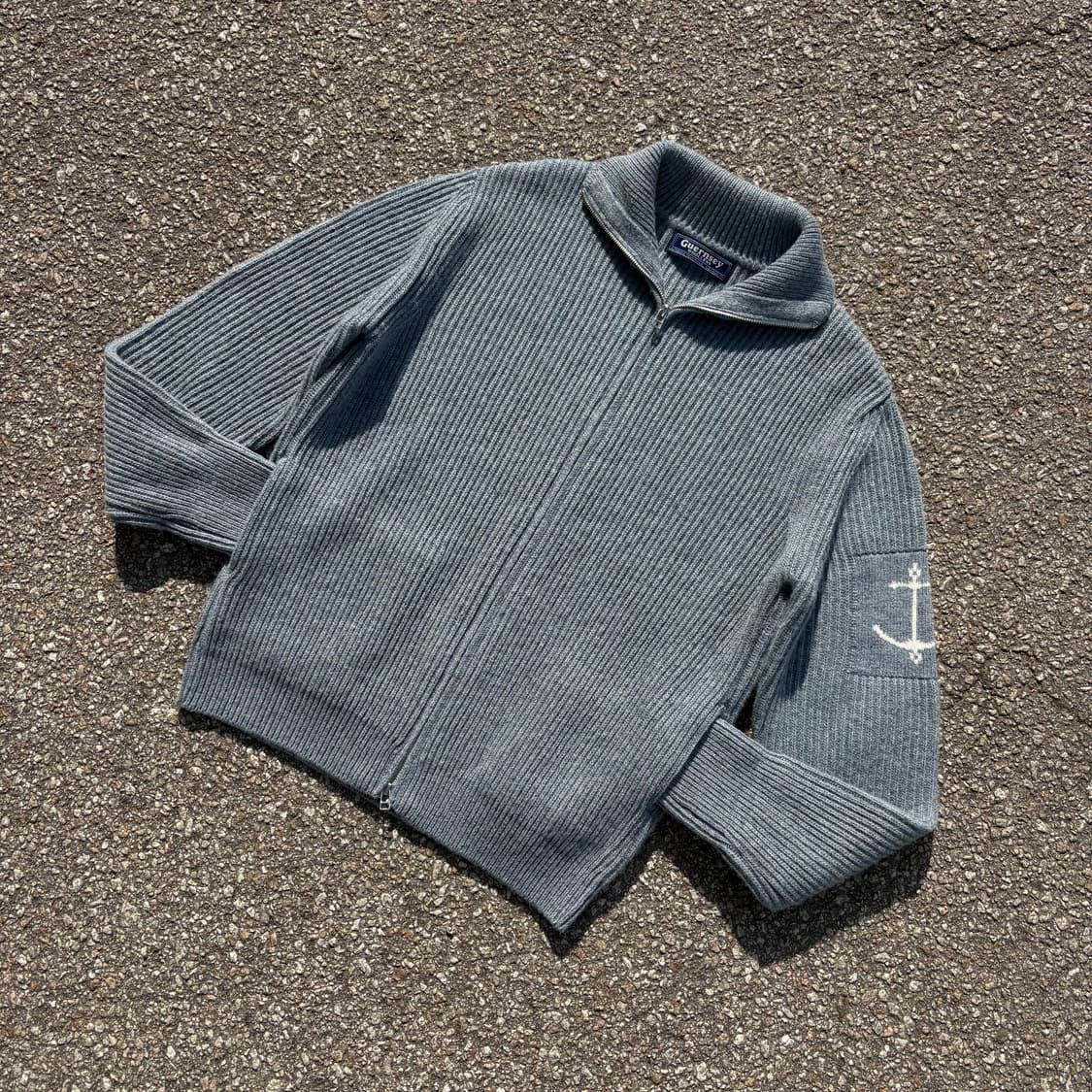 Guernsey Woollens 피셔맨 투웨이 니트집업 상품이미지2