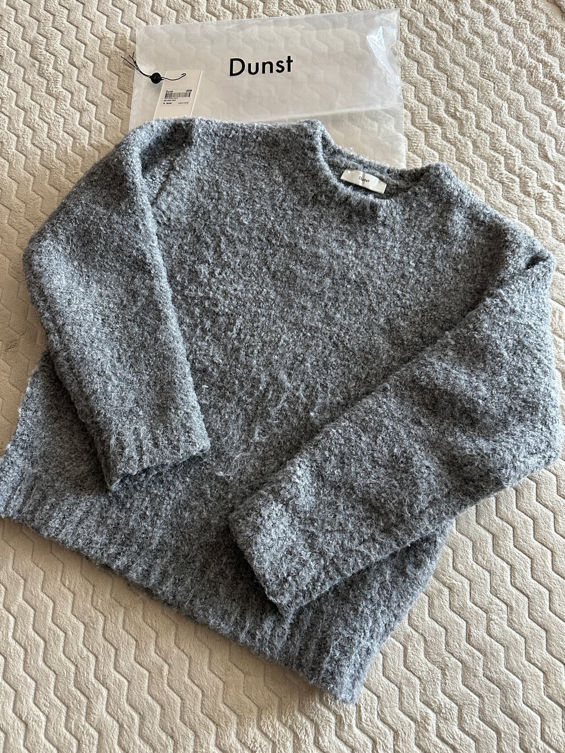 [M] 던스트 클라우드 부클레 스웨터 멜란지 그레이 상품이미지2