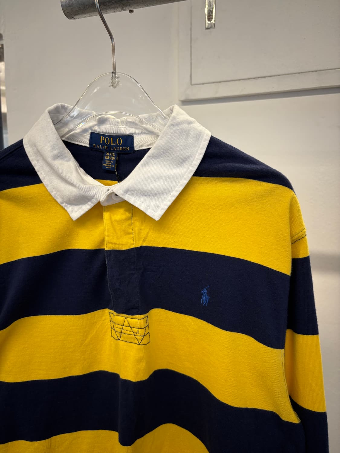 Polo yellow stripe collar T 상품이미지3