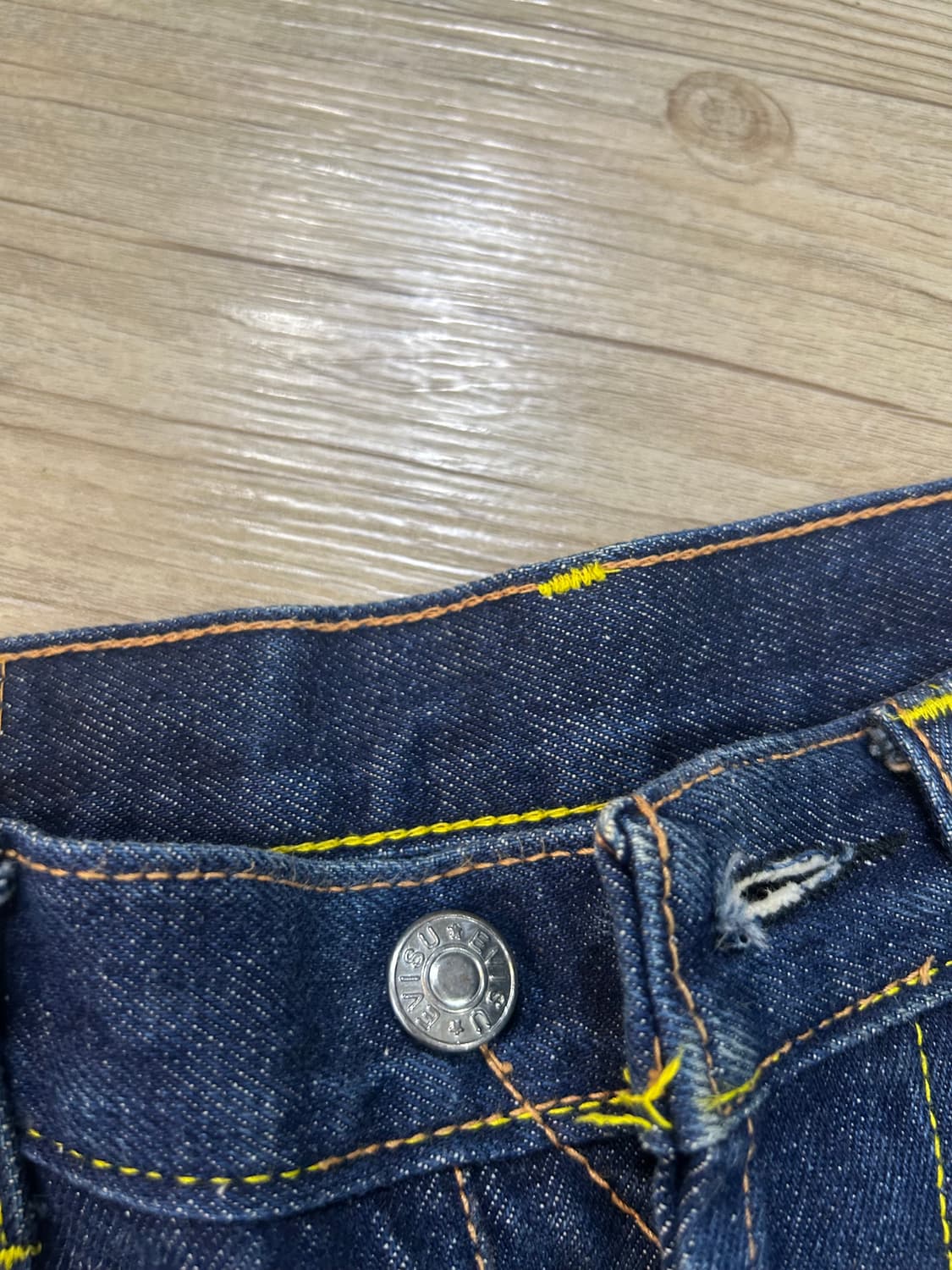 에비수 진청 워싱 데님 상품이미지3