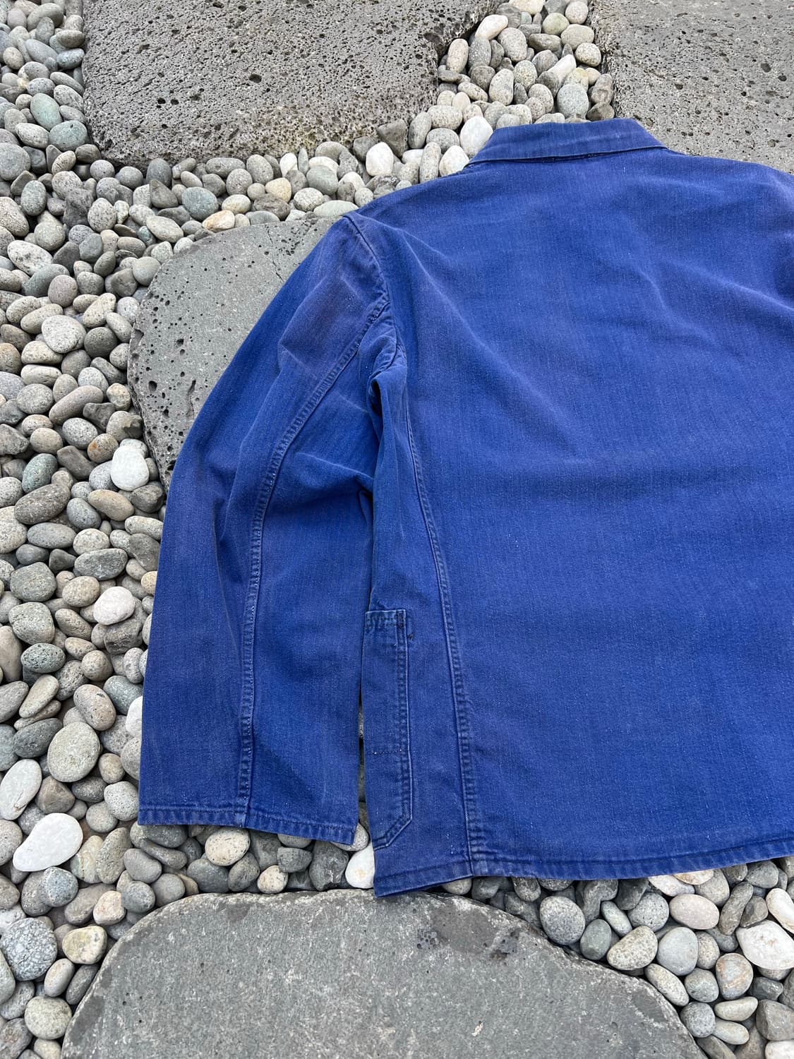 FADED PURPLE BLUE HBT 헤링본트윌코튼 프렌치워크자켓 상품이미지9