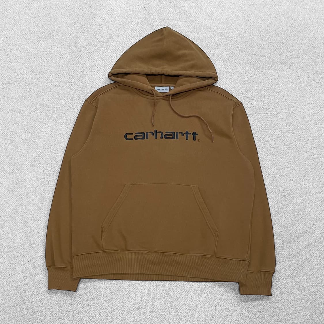 칼하트 Crahartt wip 스펠 로고 후드티 브라운 상품이미지1