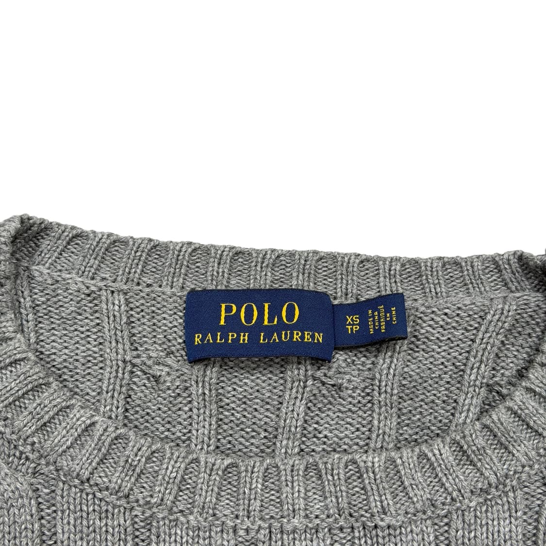 폴로 랄프로렌 그레이 꽈배기 케이블 니트 XS 상품이미지4