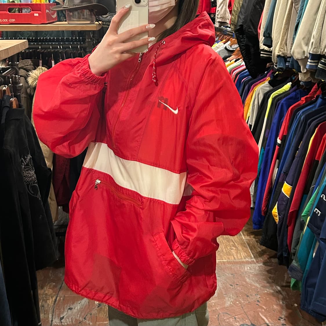 [HI] 나이키 아노락 레드 상품이미지4