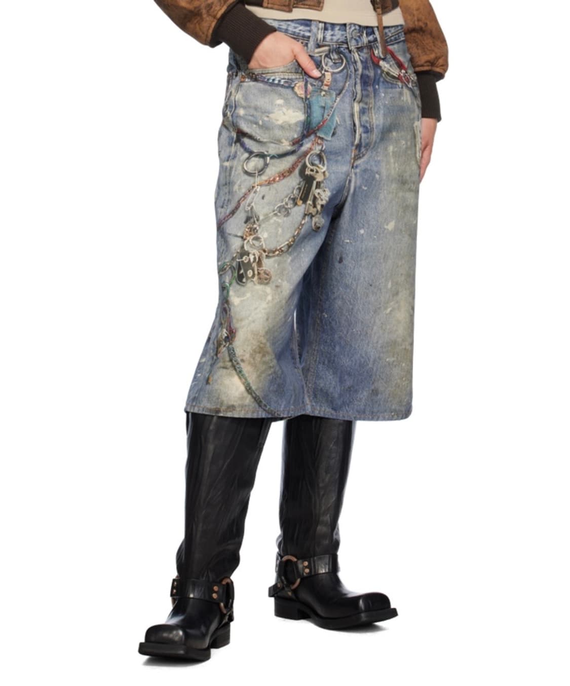 아크네스튜디오 24Fw 데님 트롱프뢰유 반바지 36 상품이미지2