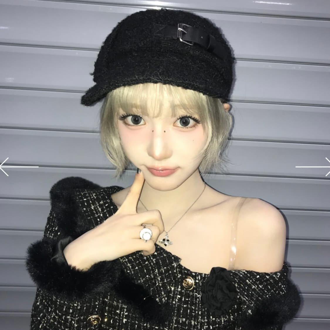 [새상품] 페인오어플레져 LUNA BELLBOY CAP 블랙 루나캡 상품이미지4