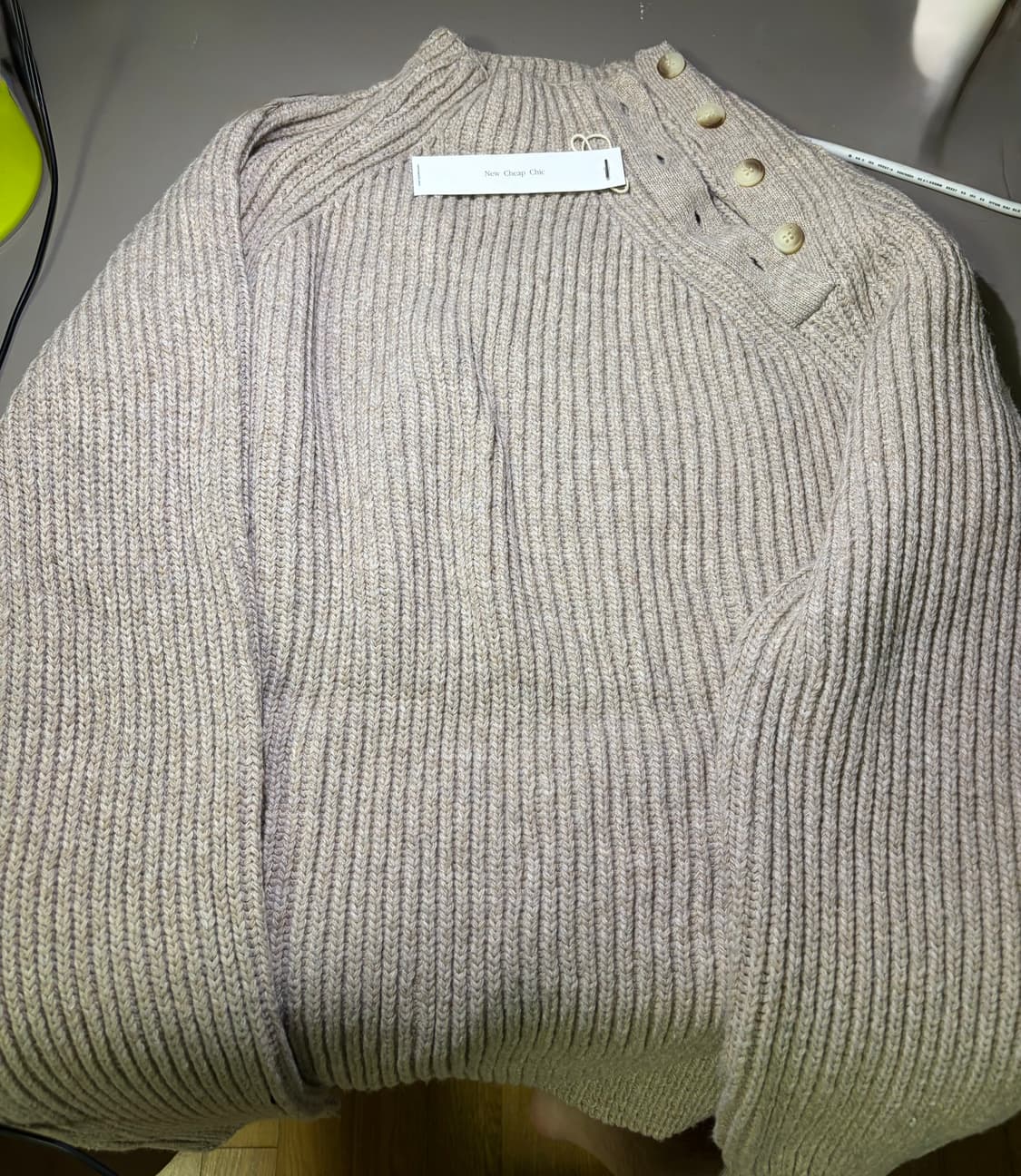 모크넥 머슬핏 나그랑 헨리넥 니트 상품이미지3