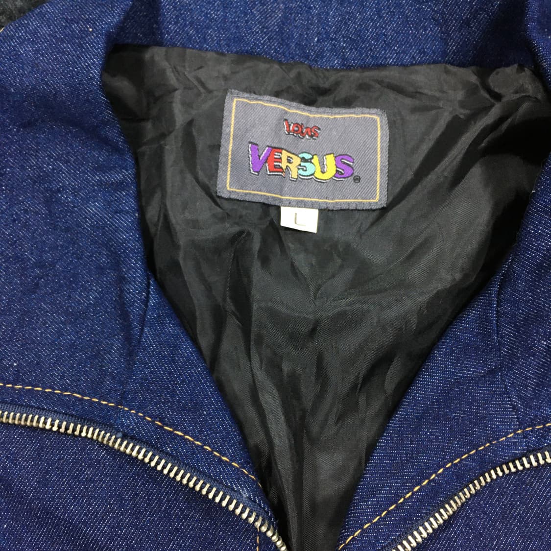 투티/0256 LOUIS VERSUS 데님 스티치 자켓 일본빈티지 새상품 상품이미지7