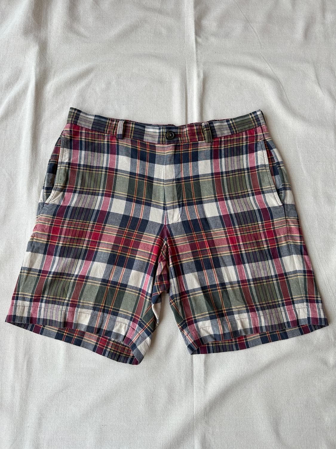 브룩스브라더스 마드라스풍 멀티 체크 쇼츠 34 상품이미지1