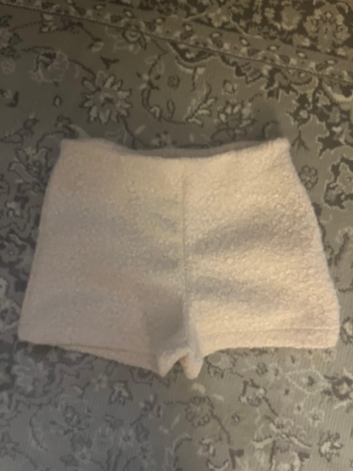 뽀글이 울 모직 숏 반바지 아이보리 M 상품이미지4